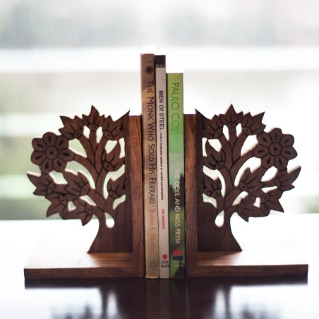 Wooden Tree Of Life Book End