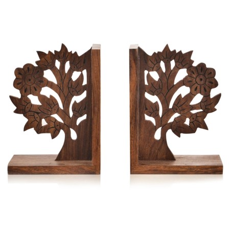 Wooden Tree Of Life Book End