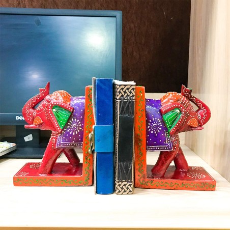 Handcrafted Elephant Bookend