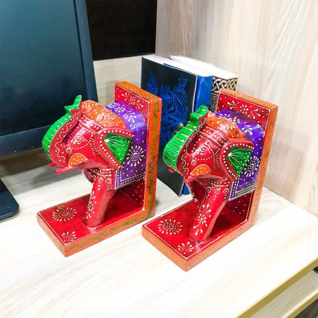 Handcrafted Elephant Bookend