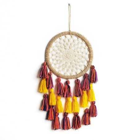 Yellow Wall Decor With Tassels