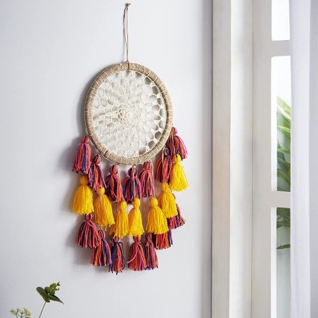 Yellow Wall Decor With Tassels