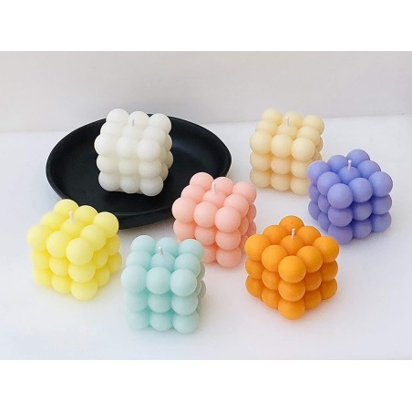 Cloud Bubble Cube Candle