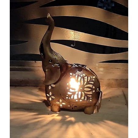 Candle Holder Elephant Design