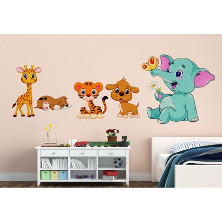 Happy Joy Animals Wall Sticker