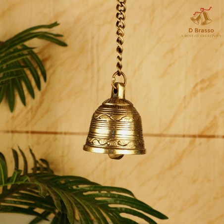 Hanging Bell With Chain Decor