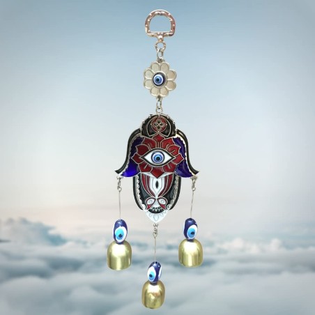 Evil Eye With 3 Bells Hanging